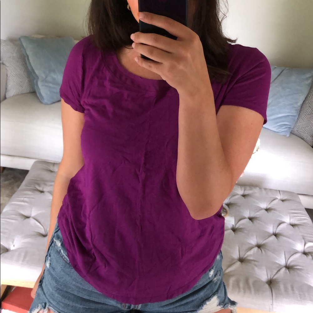 Rich Purple Tee - Ann Taylor